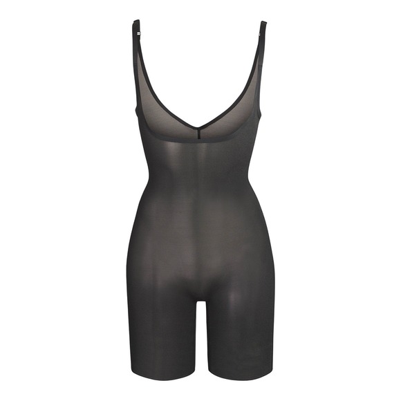 SKIMS Other - Skims Sheer Sculpt Open Bust Mid Thigh Bodysuit Onyx Black SH-BSS-0014 Womens 2X